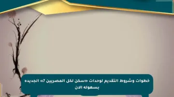 خطوات وشروط التقديم لوحدات «سكن لكل المصريين 7» الجديدة بسهولة الآن